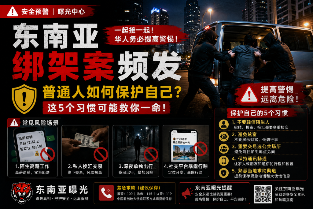 东南亚绑架案频发，普通人如何保护自己？这5个习惯可能救你一命