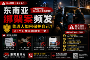 东南亚绑架案频发，普通人如何保护自己？这5个习惯可能救你一命