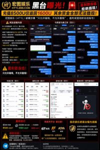 中国｜宏图娱乐冻结账号，玩家充值8500 USDT仅追回1600
