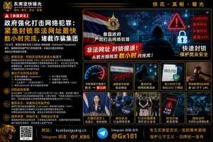 泰国｜政府加速封锁非法网址，数小时内阻断诈骗集团行动