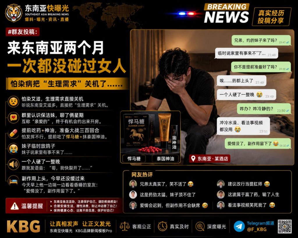 柬埔寨｜男子两月未有女性接触，因恐惧艾滋而错失约会