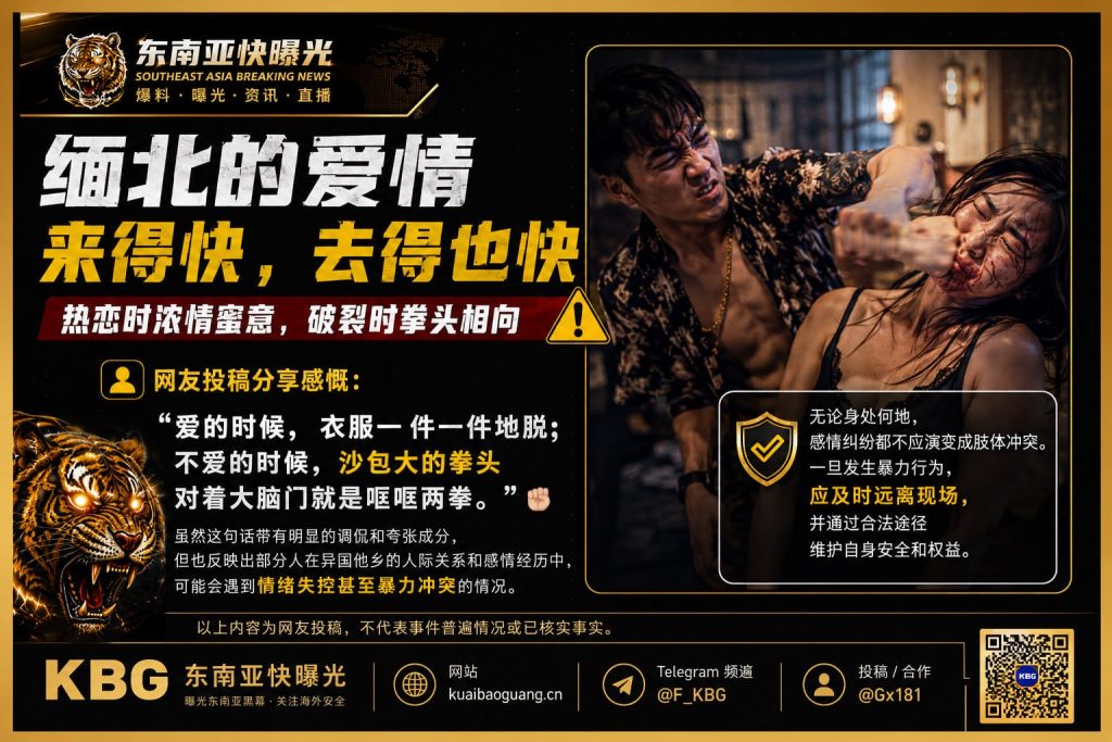 缅甸北部｜恋爱甜蜜瞬间变拳击冲突，情感纠纷引发暴力