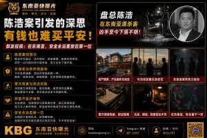 东南亚｜陈浩案警示：财富背后的致命安全风险