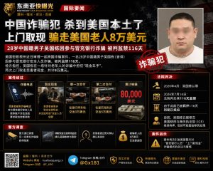 美国｜华裔诈骗犯冒充银行人员上门取现骗走8万美元被判监禁