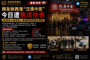 柬埔寨｜西港汉唐中医遭执法检查 多人被带走