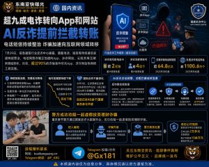 中国｜电信诈骗转向App与网站AI提前拦截转账防范成效显著
