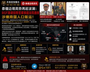 泰国｜泰国法院通缉缅甸BGF指挥官梭莫吞少校 涉跨国人口贩运