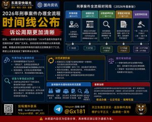 中国｜2026年刑事案件办理全流程时间线公布，诉讼周期更清晰