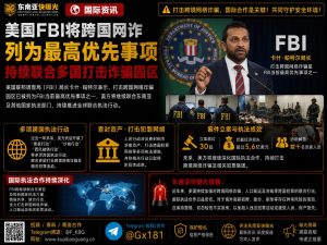 美国｜FBI将跨国网络诈骗列为最高优先事项 加强多国联合打击诈骗园区