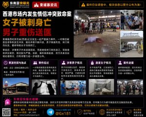 柬埔寨｜西港市场情侣冲突持刀致女友死亡男子现场重伤