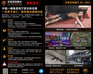 缅甸资讯｜掸邦木姐一捕鱼游戏厅发生枪击案致一名二十岁男子身亡