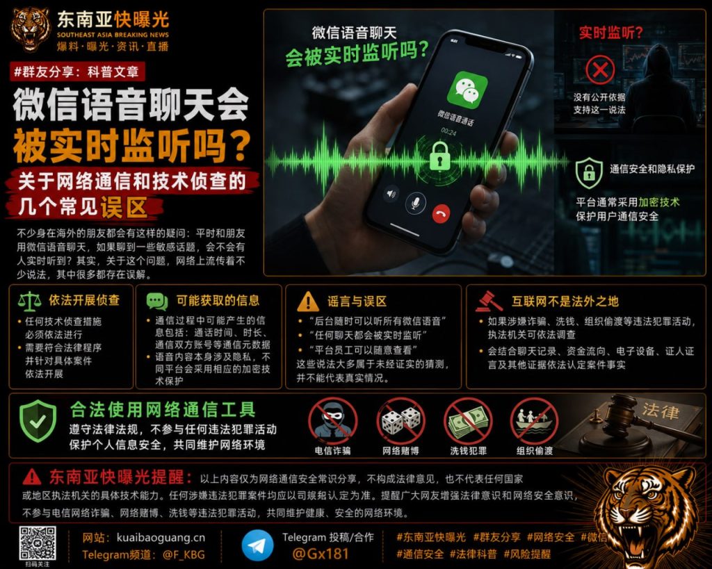 东南亚地区｜微信语音聊天实时监听误区全揭示与风险提示