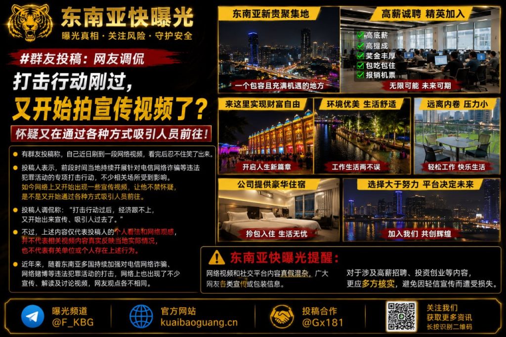东南亚｜打击电信诈骗行动后宣传视频再度出现 引发网友调侃与担忧