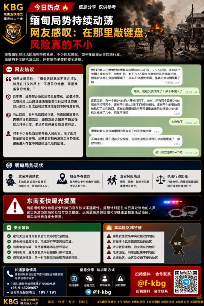 缅甸｜网络从业者面临执法与安全风险，局势持续动荡