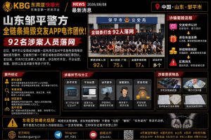 中国｜山东邹平警方全链条捣毁交友APP诈骗团伙，92人落网