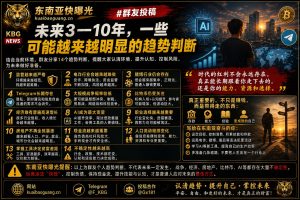 全球｜未来3-10年趋势判断：监管趋严、AI加速、行业分化