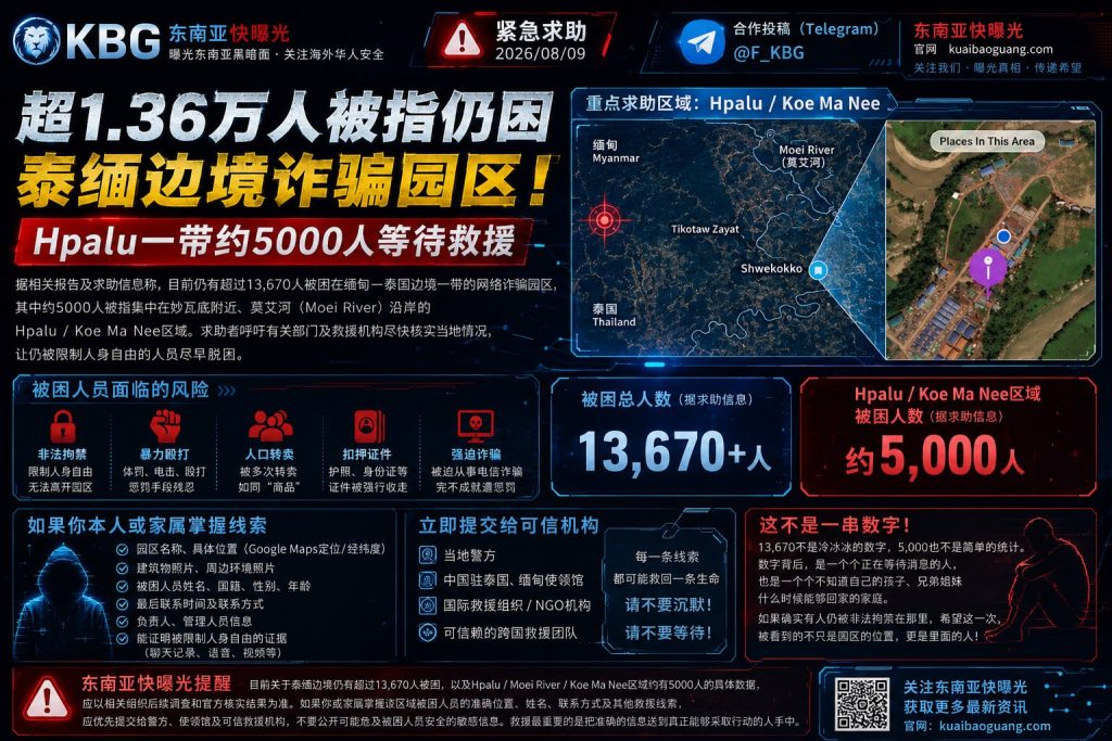 泰缅边境｜超1.36万人仍被困诈骗园区，约5000人急待救援