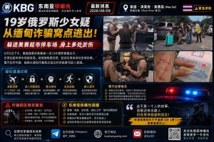 泰国资讯｜19岁俄罗斯少女疑从缅甸诈骗窝点逃出，躲进美赛超市停车场