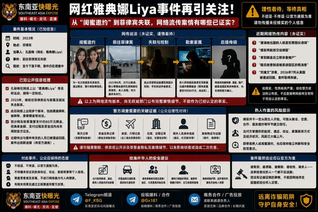 中国｜网红雅典娜Liya失联事件再引关注：梳理网传内幕与海外熟人作案风险