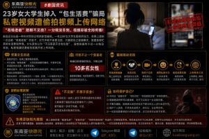 泰国资讯｜23岁女大学生掉入包生活费骗局，私密视频遭偷拍上传网络