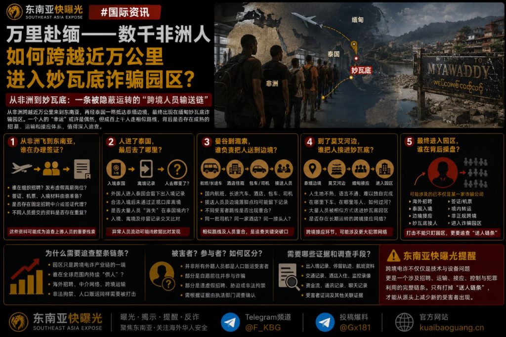 国际资讯｜万里赴缅：数千非洲人如何跨越近万公里进入妙瓦底诈骗园区