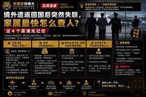 中国｜境外遣返回国后失联，家属查询四大渠道全程快速定位指南