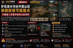 缅甸｜妙瓦底外围山区新建可疑据点，中国籍人员疑转移