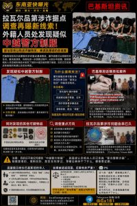 巴基斯坦资讯｜拉瓦尔品第涉诈据点清查，现场发现疑似中越警方制服