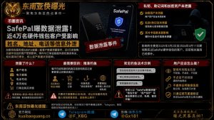币圈资讯｜SafePal曝数据泄露，近4万名硬件钱包客户信息外泄