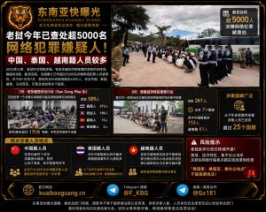 老挝资讯｜今年已查处超5000名网络犯罪嫌疑人，涉案外籍人员较多