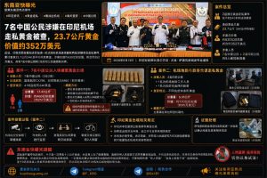 印尼资讯｜雅加达机场查获多起黄金走私案，七名中国公民被控制调查