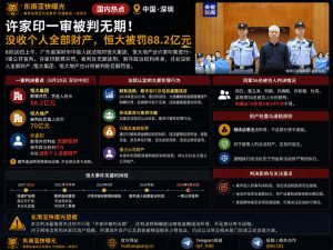 中国资讯｜许家印一审被判无期徒刑，恒大集团被判罚金88.2亿元