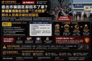 柬埔寨｜清剿诈骗园区后外籍人员滞留难返家并面临二次招募