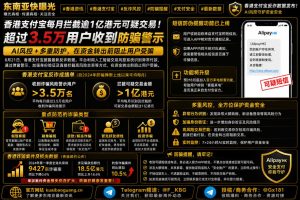 香港资讯｜支付宝每月拦截逾1亿港元可疑交易，超3.5万用户收防骗警示