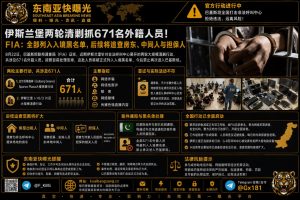 巴基斯坦资讯｜伊斯兰堡两轮清剿抓获671名外籍人员，均列入入境黑名单