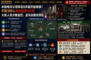 缅甸资讯｜木姐105码电诈公司分批转移，数百人向孟巴及腊戌郊区扩散