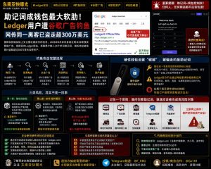 加密安全资讯｜Ledger用户遭遇谷歌广告钓鱼，网传同一黑客已盗走超300万美元