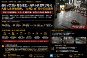 缅甸资讯｜妙瓦底体育场遣返安置点曝光，大批人员席地而睡等待处理