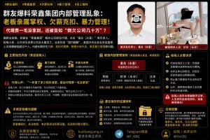 东南亚资讯｜荣鑫集团被指存在长期欠薪与暴力管理