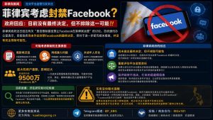菲律宾资讯｜政府回应考虑封禁Facebook讨论，强调尚未作出最终决定