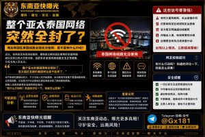 缅甸资讯｜亚太园区泰国网络疑似大范围中断，多条线路无法使用