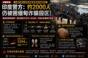 印度资讯｜印度警方调查显示约两千名印度公民被困缅甸诈骗园区