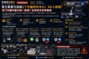 马来西亚资讯｜雪兰莪警方连捣5个诈骗呼叫中心，40人被捕涉案跨国诈骗