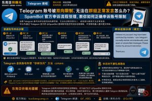 Telegram资讯｜账号遭遇双向限制与发言受阻，官方SpamBot申诉流程整理