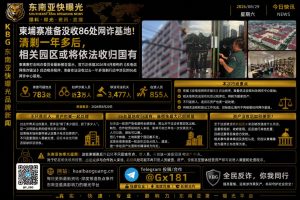 柬埔寨资讯｜柬埔寨准备没收86处网诈基地，涉案园区资产将收归国有