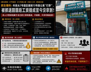 柬埔寨资讯｜72号路公寓团队搬迁后拖欠工资，员工爆料称被遣返回国仍未结清