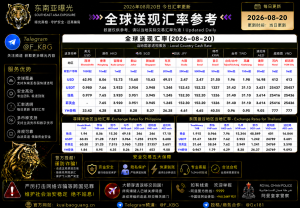 2026年8月20日东南亚汇率参考（人民币/USDT）