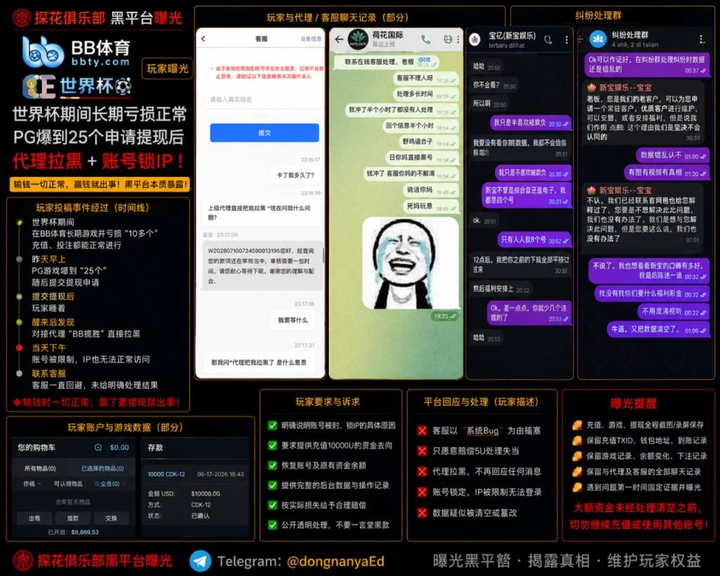 BB体育平台｜网友爆料称PG游戏盈利提现被拒，代理失联且账号被锁