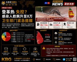 斯里兰卡资讯｜登革热疫情恶化感染破八万，卫生部门紧急提醒防范
