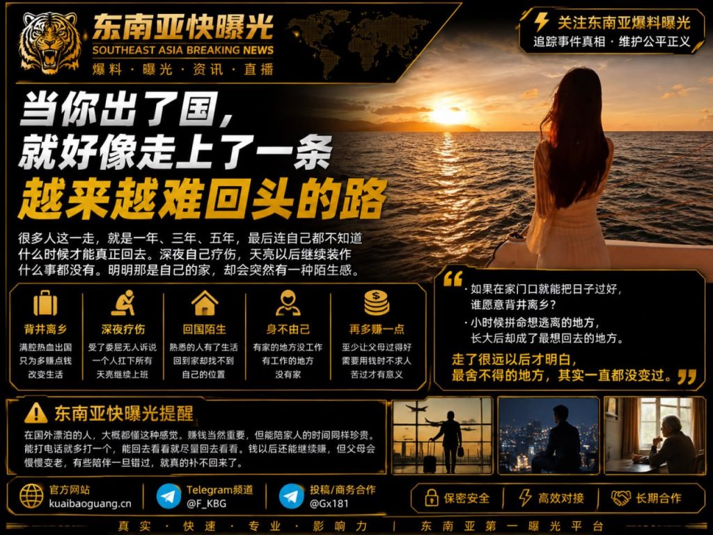 海外资讯｜海外漂泊背后真实心酸，成年人的异国生活与思乡之情